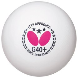Мяч для настольного тенниса Butterfly G40+ шарики 3-зв.