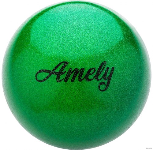 Мяч для художественной гимнастики Amely 19 см; зелёный AGB-103