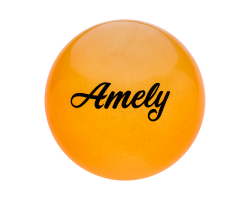Мяч для художественной гимнастики AGB-102 19 см; серебристый цвет с блестками
