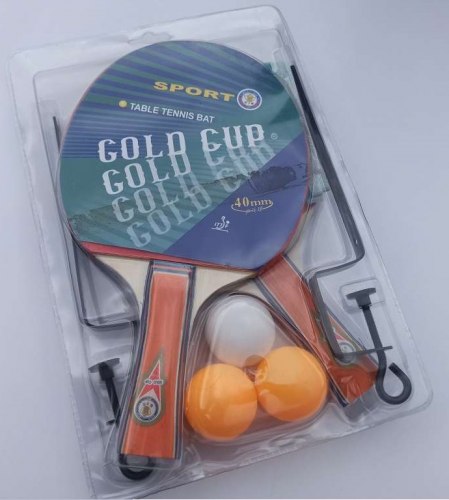 Набор настольного тенниса, Gold Cup арт.F3318 (2ракетки, 3 мяча+сетка)