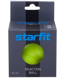 Мяч реакционный Starfit RB-301, ярко-зеленый для развитии реакции