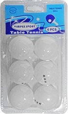 Шарики настольного тенниса TTB6010 3зв белые пластик
