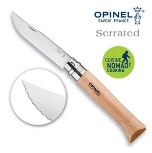Нож №12 Opinel Tradition нерж. сталь серейтор