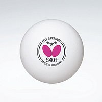 Мяч для настольного тенниса BUTTERFLY S40+ Poli шарик 3зв