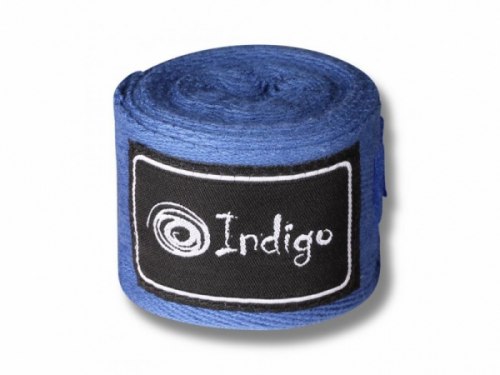 Бинты для бокса INDIGO Бинты боксерские 3,5м бинт бокс хлопок, синий 1115-3-ВL