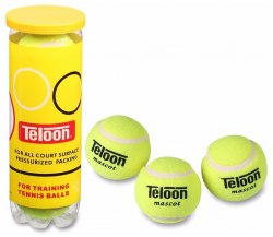 Мяч для большого тенниса TELOON тренировочный Стандарт 801Т Р3 Желтый