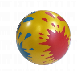 Мяч гимнастический надувной 15 см Fora пластизоль Ассорти 3621