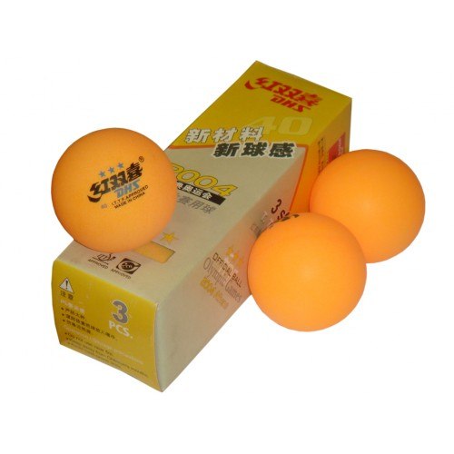 Мяч для настольного тенниса Шарик настольного тенниса DHS ITTF 3зв оранжевые