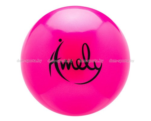 Мяч для художественной гимнастики Amely (15 см, 280 гр), розовый AGB-301-15-PI зеленый фиолетовый