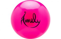 Мяч для художественной гимнастики Amely (15 см, 280 гр), розовый AGB-301-15-PI зеленый