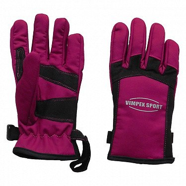 Перчатки Китай лыжные фиолетовые арт SG736