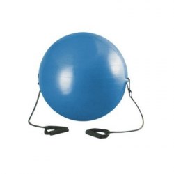 Мяч гимнастический фитбол с экспандером BE-ST2 д 65 см синий