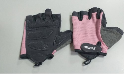 Перчатки Relmax спортивные без пальцев атлетические 91010 розовые