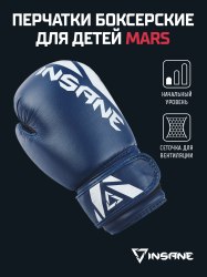 Перчатки бокс Insane MARS боксерские перчатки для бокса 8 унц. 10 унц.ПУ