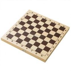 Доска шахматная деревянная обиходная без шахмат, просто доска для шашек шахмат