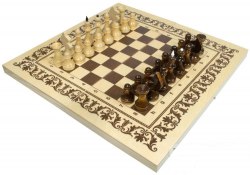 Шахматы шашки нарды Игра три в одном НШ-2 3в1 игра