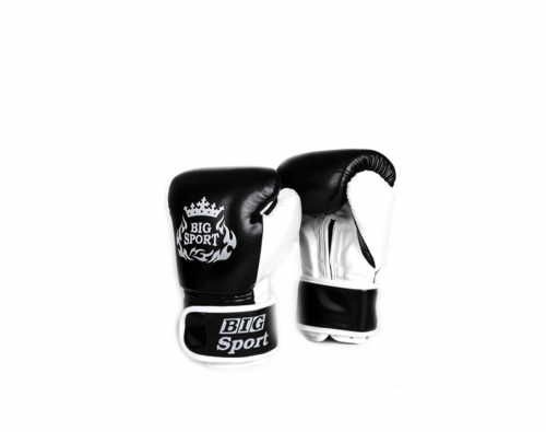 Перчатки бокс BigSport D 106 боксерские перчатки для бокса 14 унц.черные