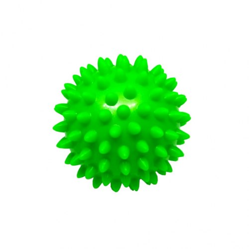 Мяч массажный мягкий не надувной зеленый