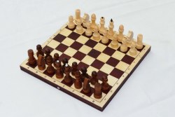 Шахматы с темной доской P-12 (парафинированные)