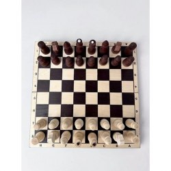 Шахматы с темной доской P-12 (парафинированные)