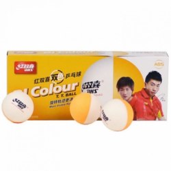 Мяч для настольного тенниса DHS BI Color 2-цветный 2D40C шарики тренировочные