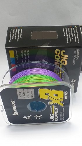 Шнур NISUS JIG CONNECT X8 PE Multicolor 150m