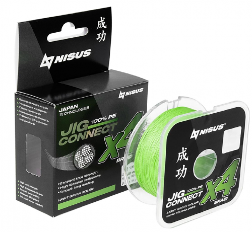 Шнур NISUS JIG CONNECT X4 Light Green 150m