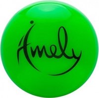 Мяч для художественной гимнастики Amely 15 см, 280 гр зеленый