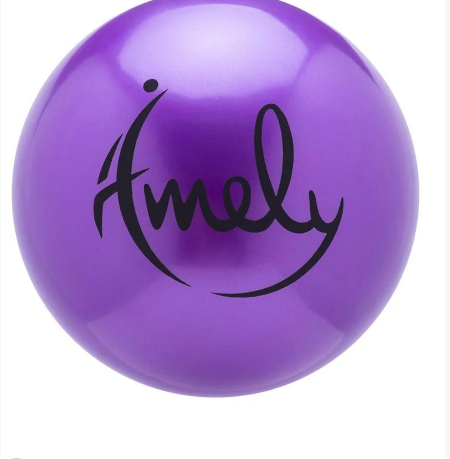 Мяч для художественной гимнастики Amely 15 см, 280 гр фиолетовый
