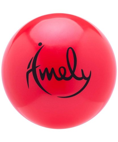 Мяч для художественной гимнастики Amely 15 см, 280 гр красный