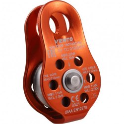 Блок-ролик одинарный Vento Спасатель ЛЮКС дюраль с подшипником vnt 1099
