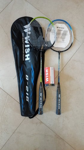 Набор для игры в бадминтон WISH Sleeltec 216 (2ракетки+2волана, чехол)