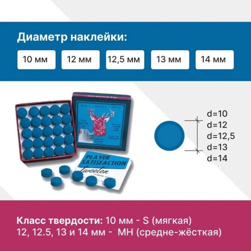 Наклейка для кия 13 мм Мастер н/к