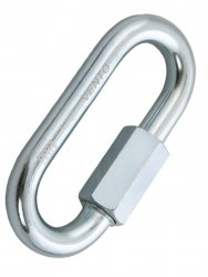 Карабин-рапид Vento Вспомогательный 6мм стальной овальный, цинк vnt 1133