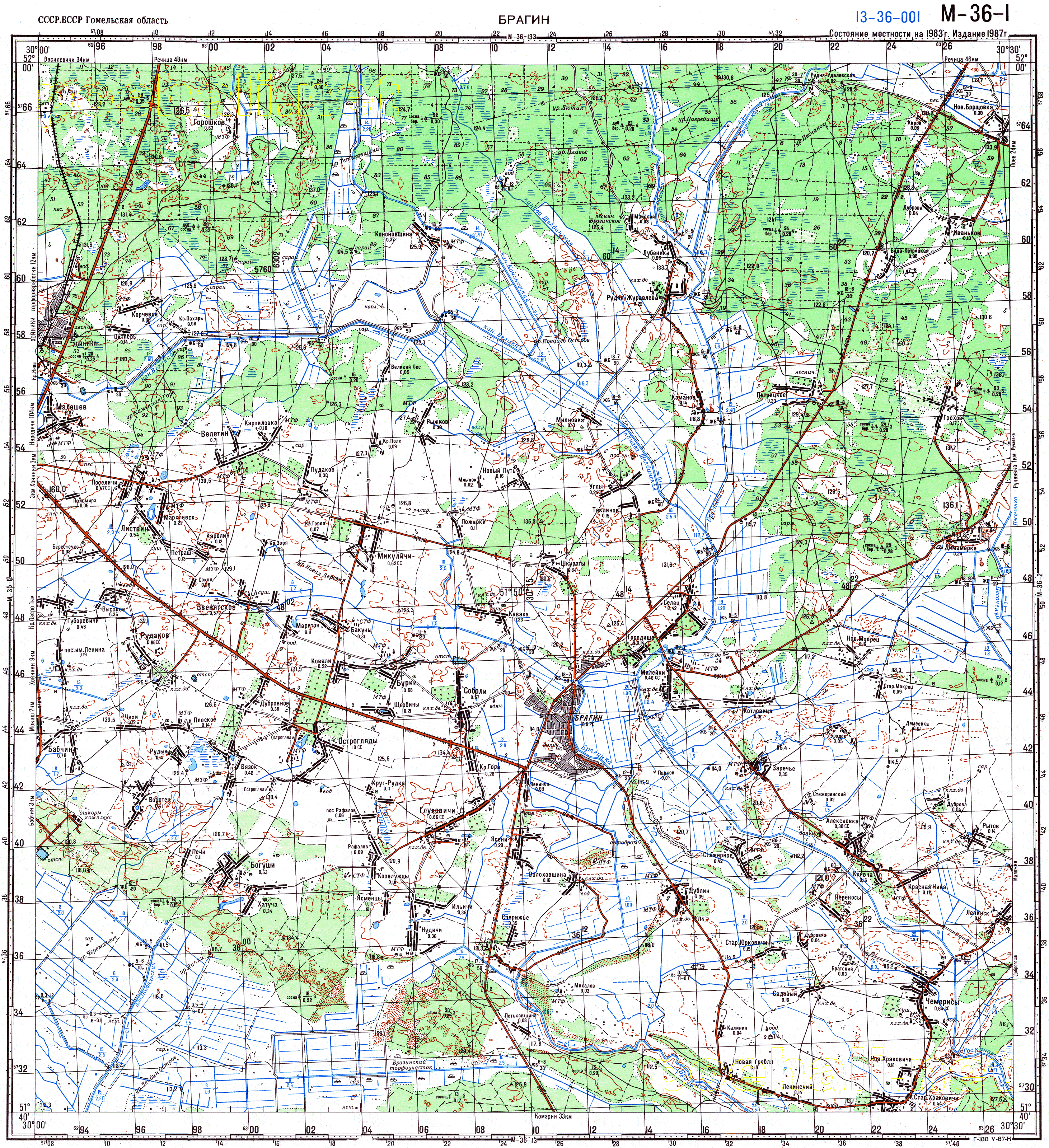 Карта масштаба 1 100000