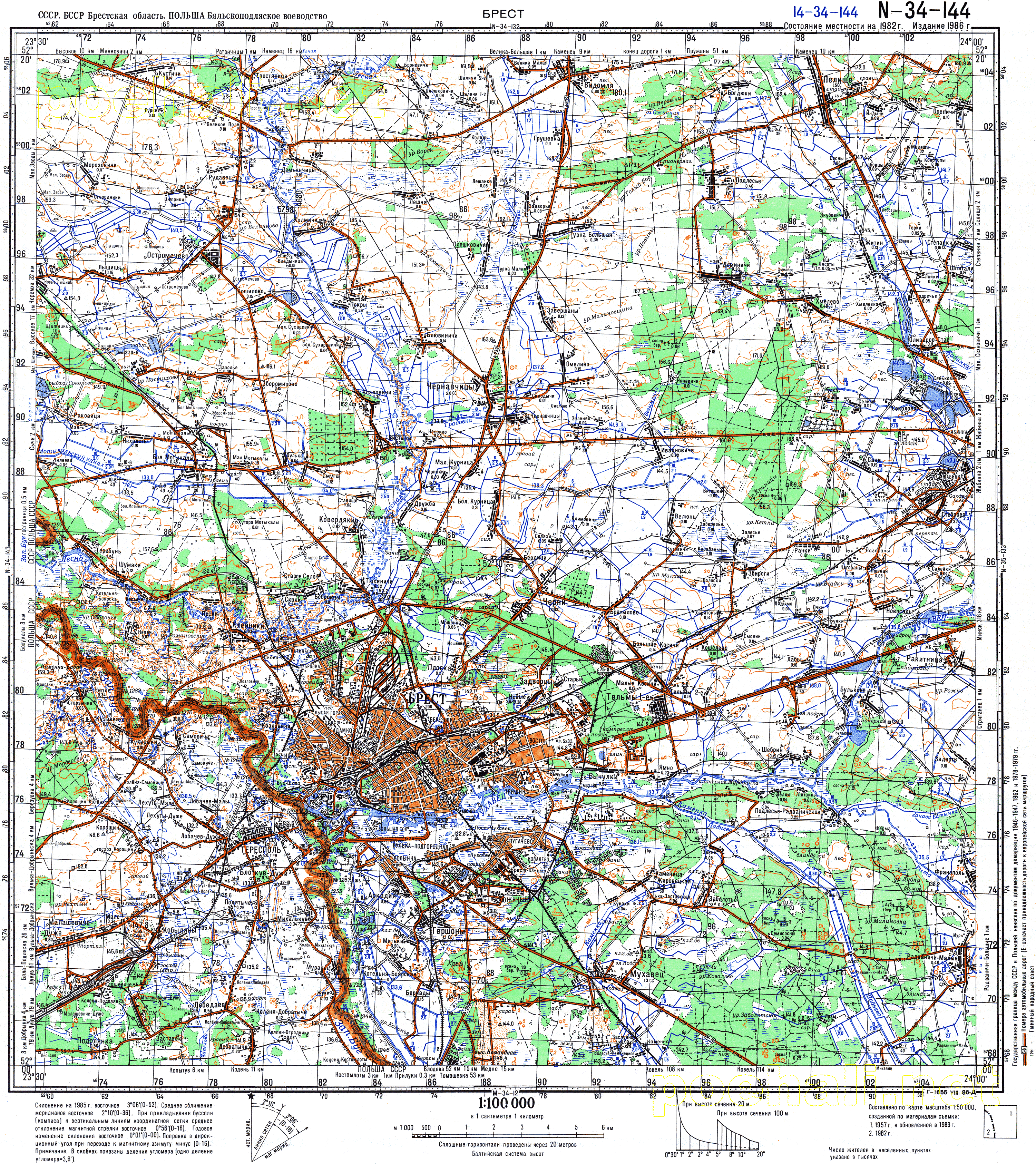 Карта озер брестской области