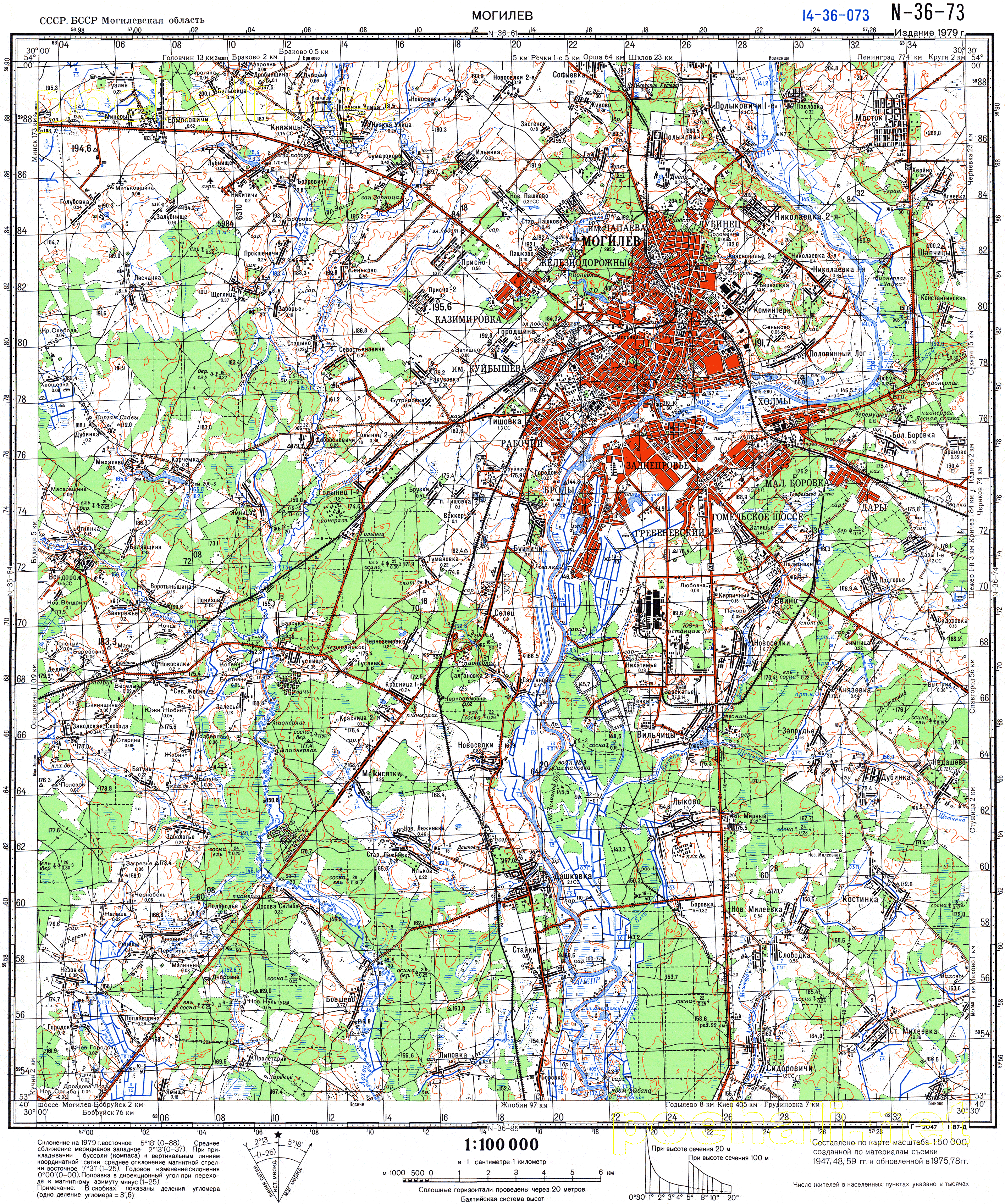 Карта масштаба 1 100000