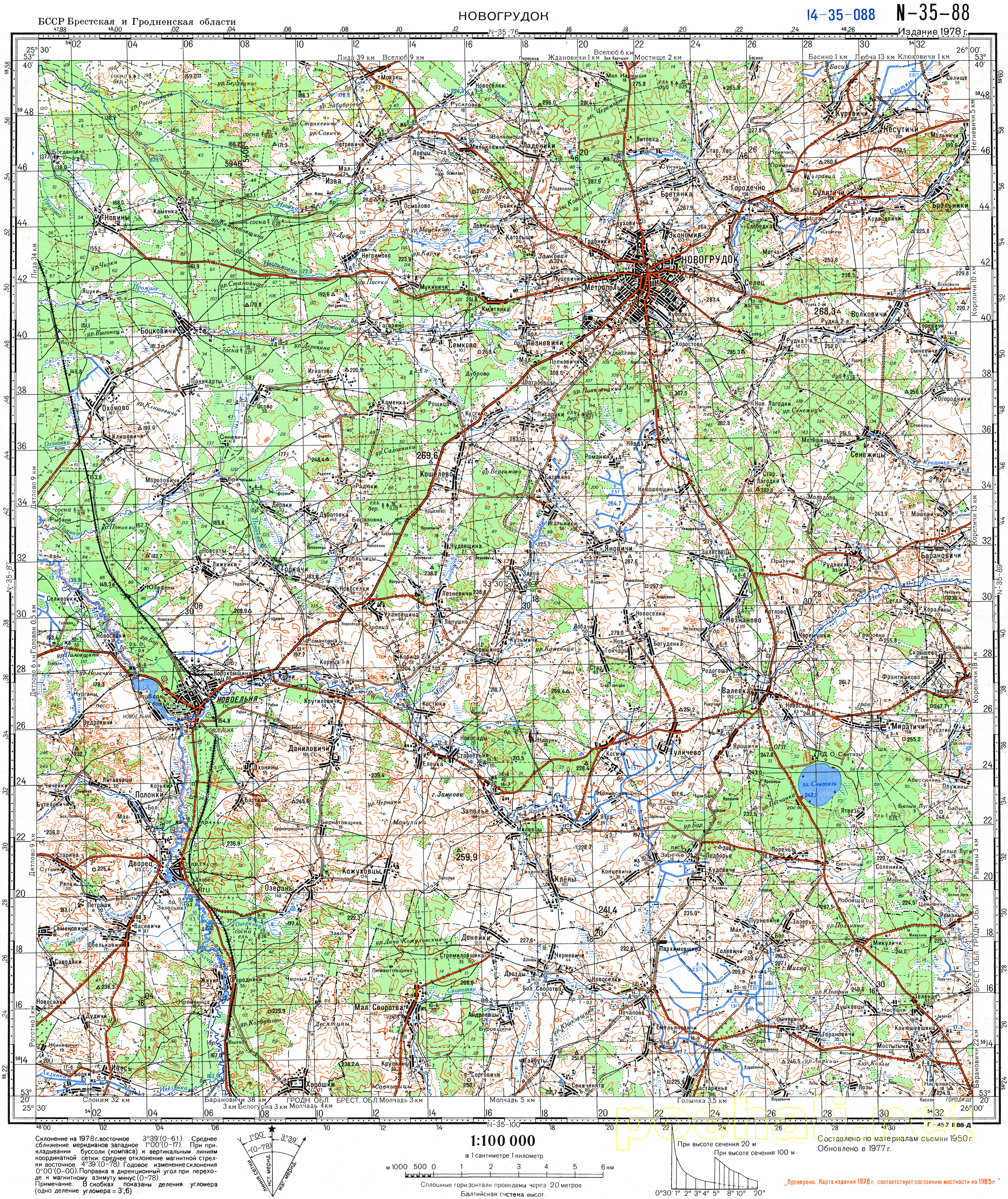 Карта гродненской области подробная с деревнями спутниковая