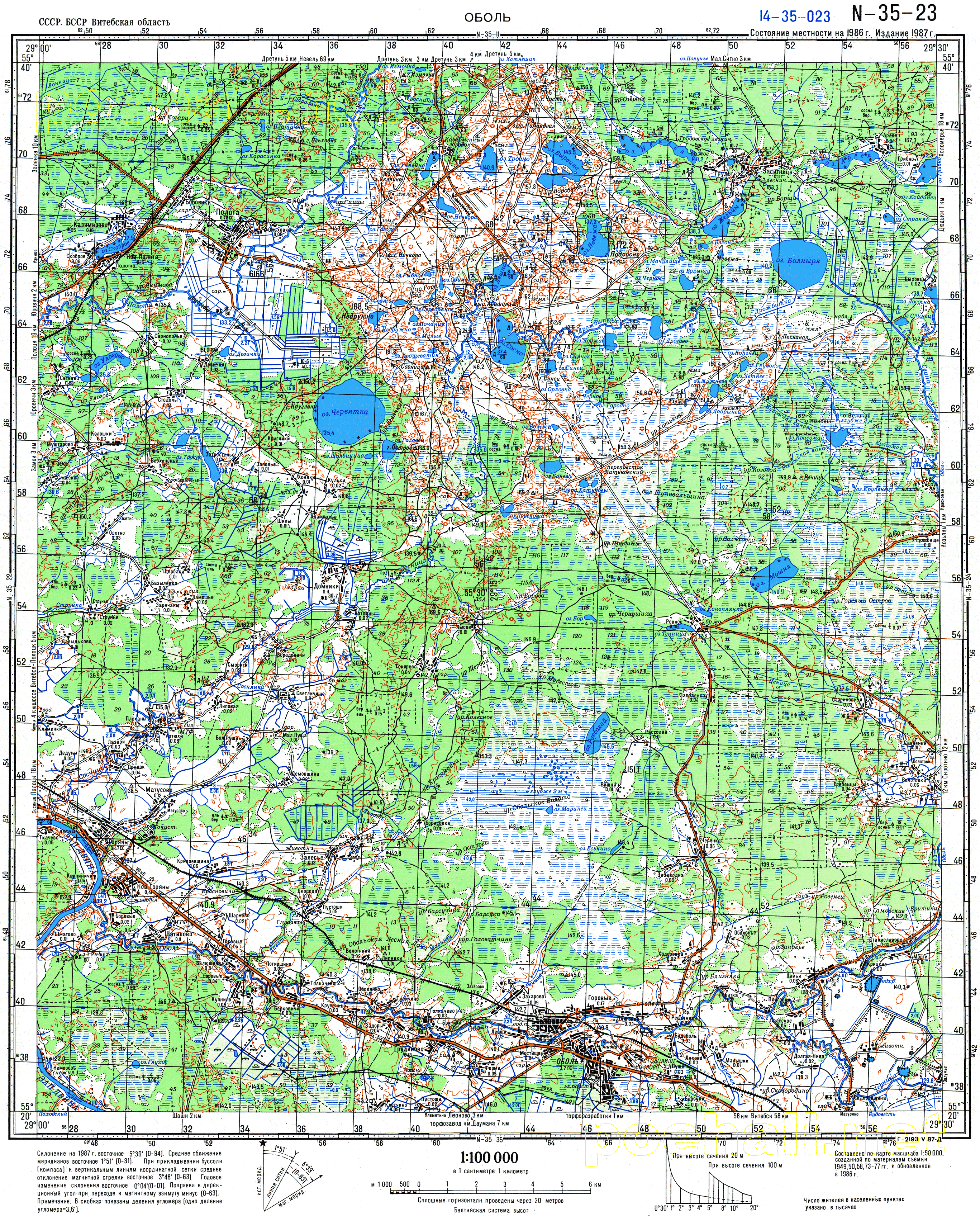 Полоцкий район карта