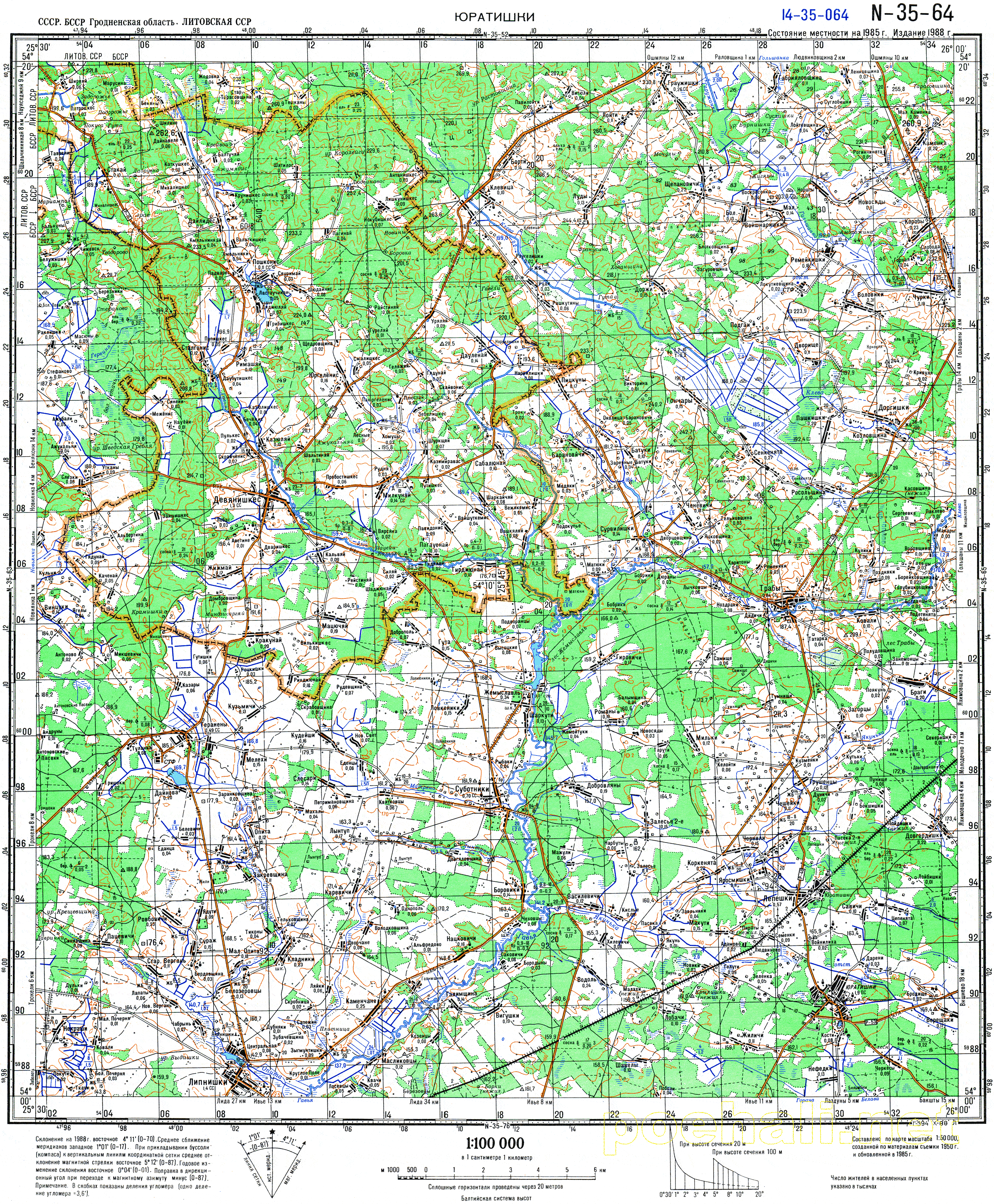 Карта гродненская обл