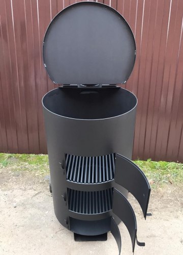 Печь - бочка для сжигания мусора МаУгли (4 мм)