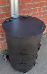 Печь - бочка для сжигания мусора ZOLA К 240 4 мм (Pionehr)
