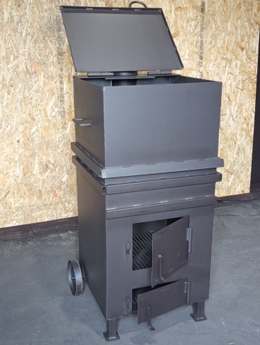 Печь - контейнер для сжигания мусора "Уголёк" 370 4 мм (Pionehr)