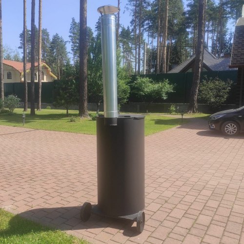 Мобильная бочка для сжигания мусора Смуглянка-300 ВП