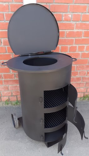 Бочка для сжигания мусора + печь под казан Маугли