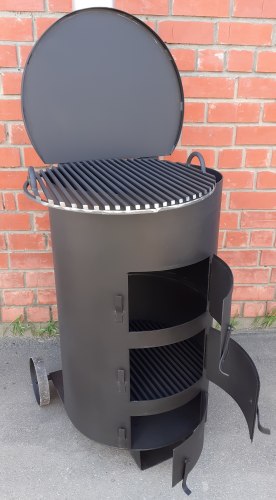 Бочка для сжигания мусора + печь под казан Маугли