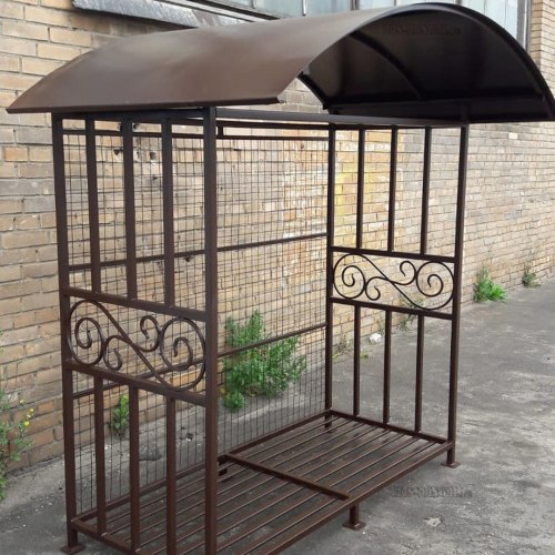 Дровник КУБ с большой крышей -Пионэр-