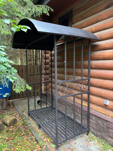 Дровник КУБ с большой крышей -Пионэр-