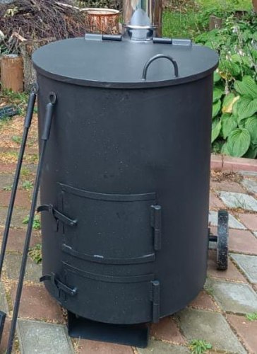 Печь - бочка для сжигания мусора ZOLA 200 ( 5мм )