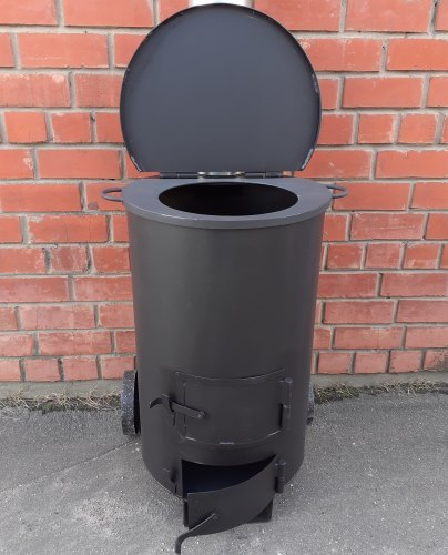 Печь - бочка для сжигания мусора УСМ 150 (4мм)
